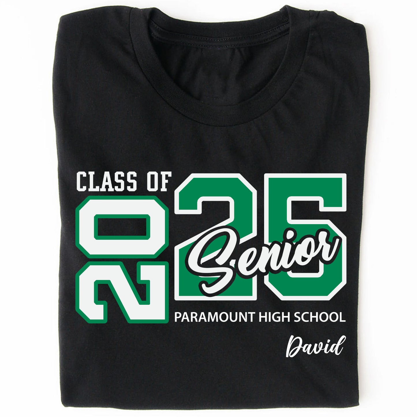 Custom Class of Senior 2025, Personalized Custom Name Shirt, Graduation Shirt Dark 682292