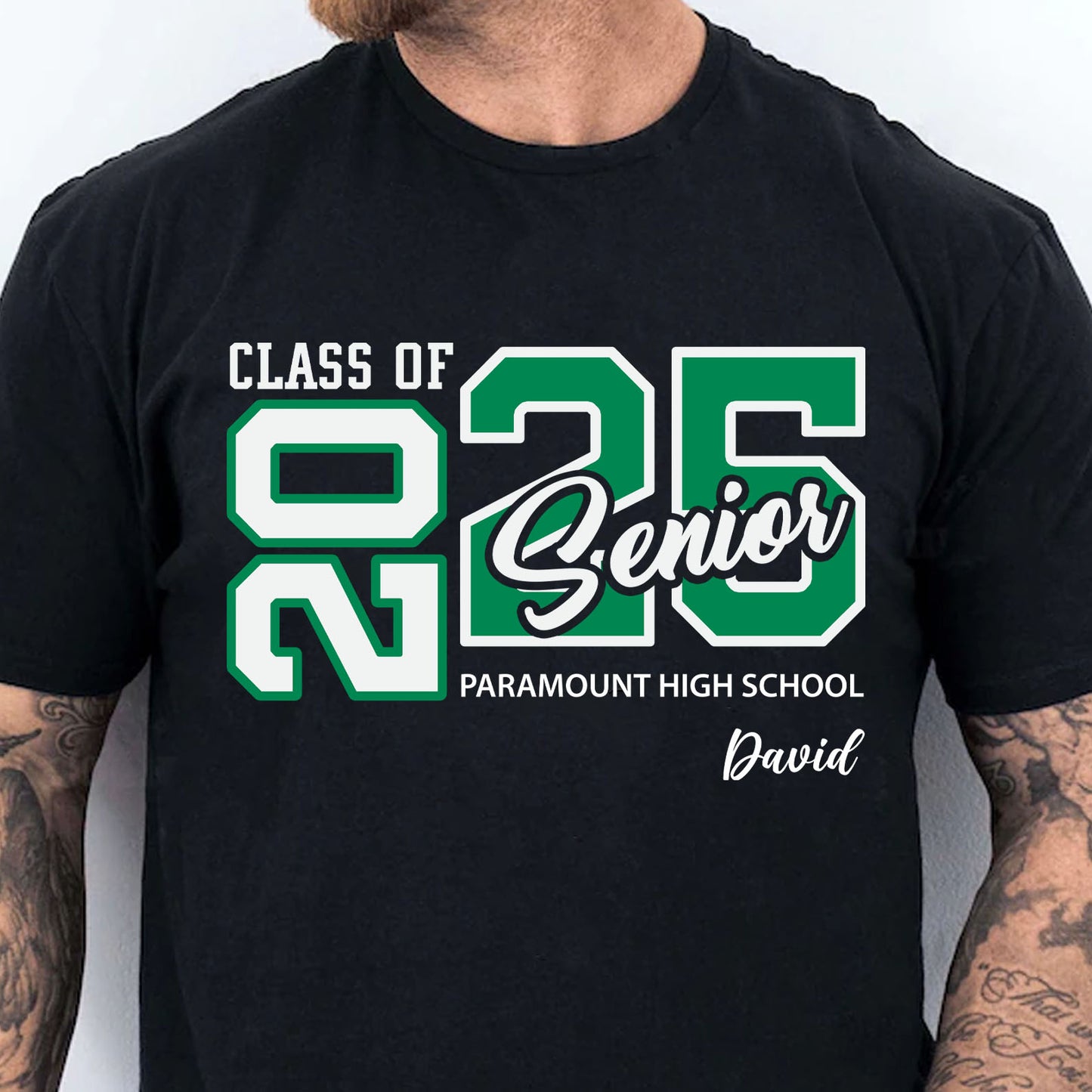 Custom Class of Senior 2025, Personalized Custom Name Shirt, Graduation Shirt Dark 682292