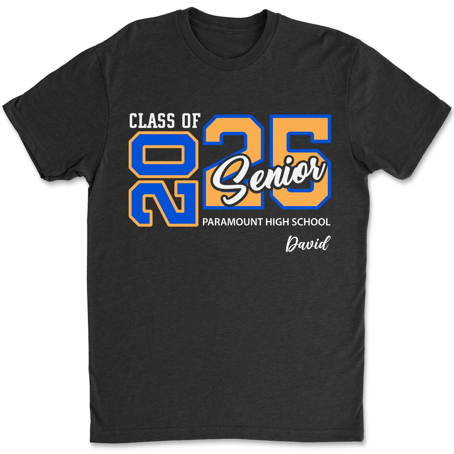 Custom Class of Senior 2025, Personalized Custom Name Shirt, Graduation Shirt Dark 682292