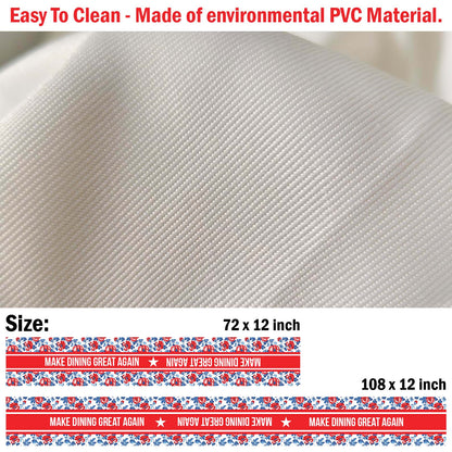 Personalized Custom Text Table Runner, Trump 4th of July Table Runner for Kitchen 682326