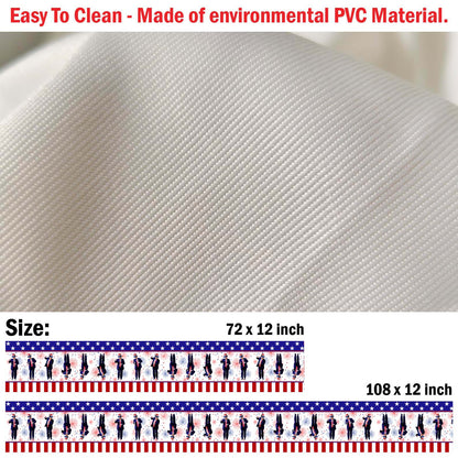 Dancing Trump Patriotic Table Runner, Trump 4th of July Table Runner for Kitchen 682333 - GOP