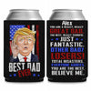 Personalized Best Dad Ever Can Cooler | Custom Funny Trump Father’s Day Gift from Son Daughter | MAGA Papa Gift Idea 682390 - GOP
