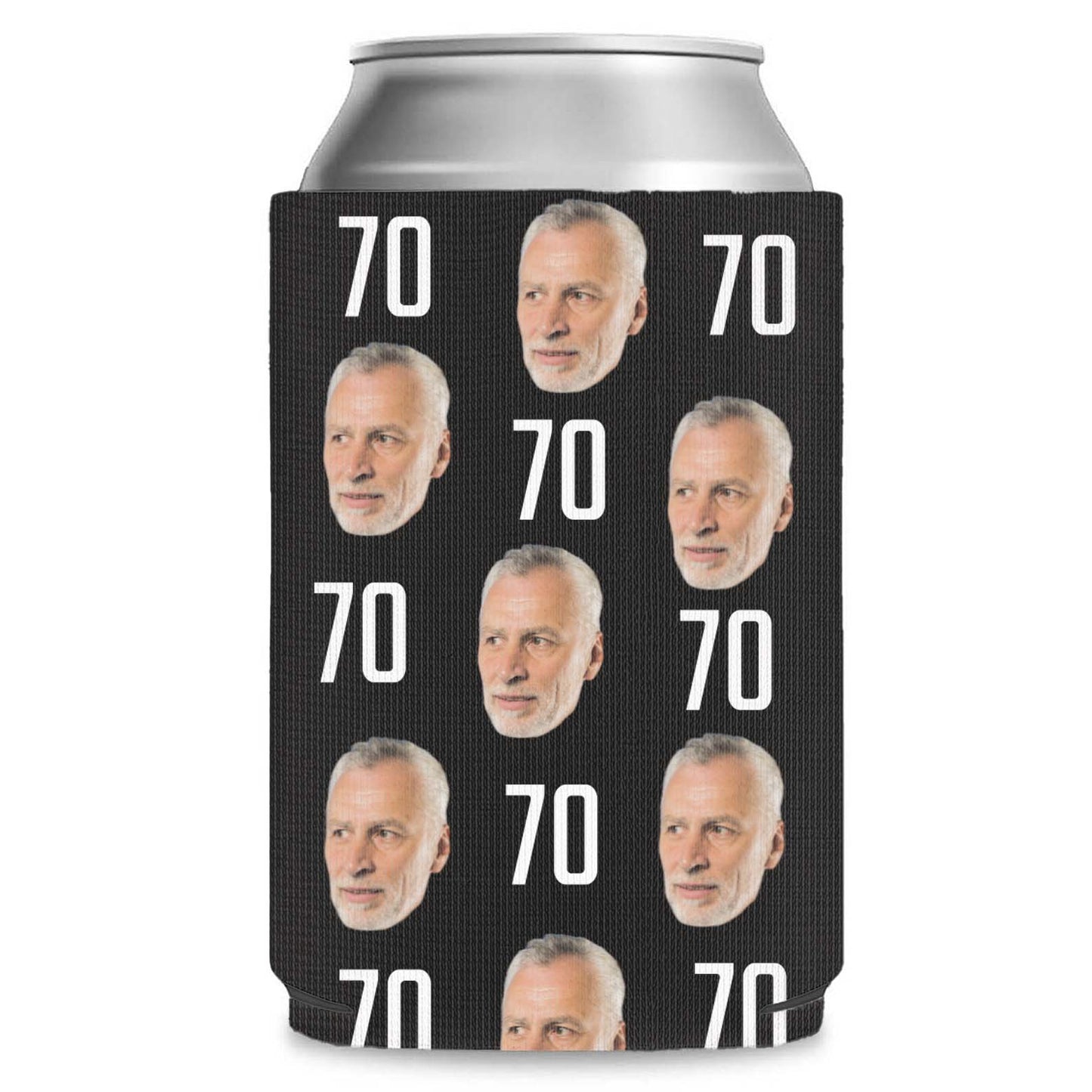 Personalized Portrait Photo Can Cooler | Custom Photo Face Can Holder | Gift for Family | Father's Day, Mother's Day Gift 682411