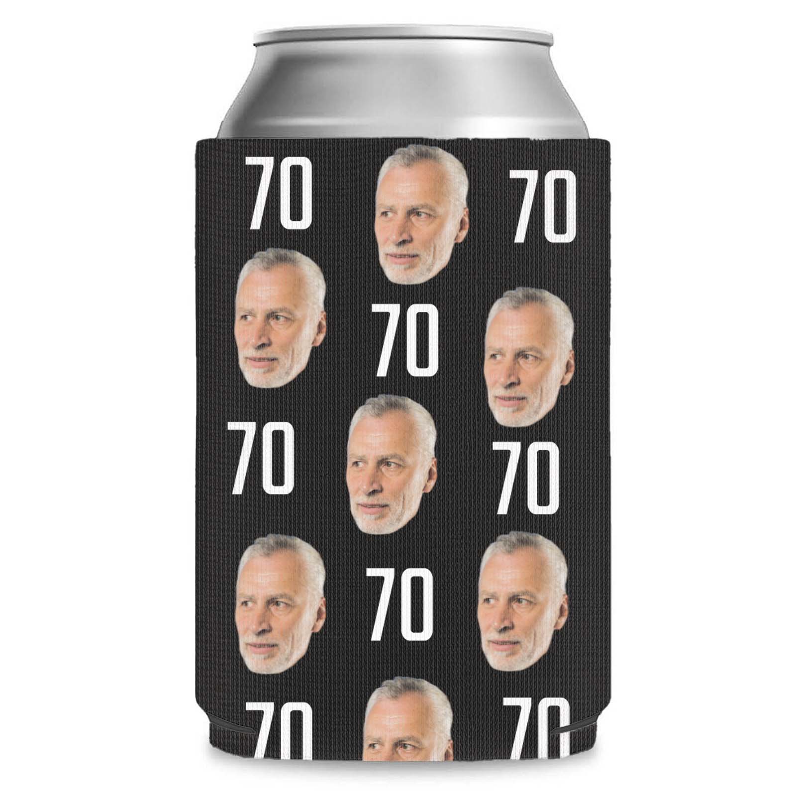 Personalized Portrait Photo Can Cooler | Custom Photo Face Can Holder | Gift for Family | Father's Day, Mother's Day Gift 682411