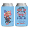 Personalized Best Dad Ever Can Cooler | Custom Funny Trump Father’s Day Gift from Son Daughter | MAGA Papa Gift Idea 682423 - GOP
