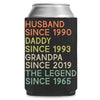 Personalized Text and Title Can Cooler | Custom Title and Date Can Holder | Gift for Family | Father's Day Gift 682471