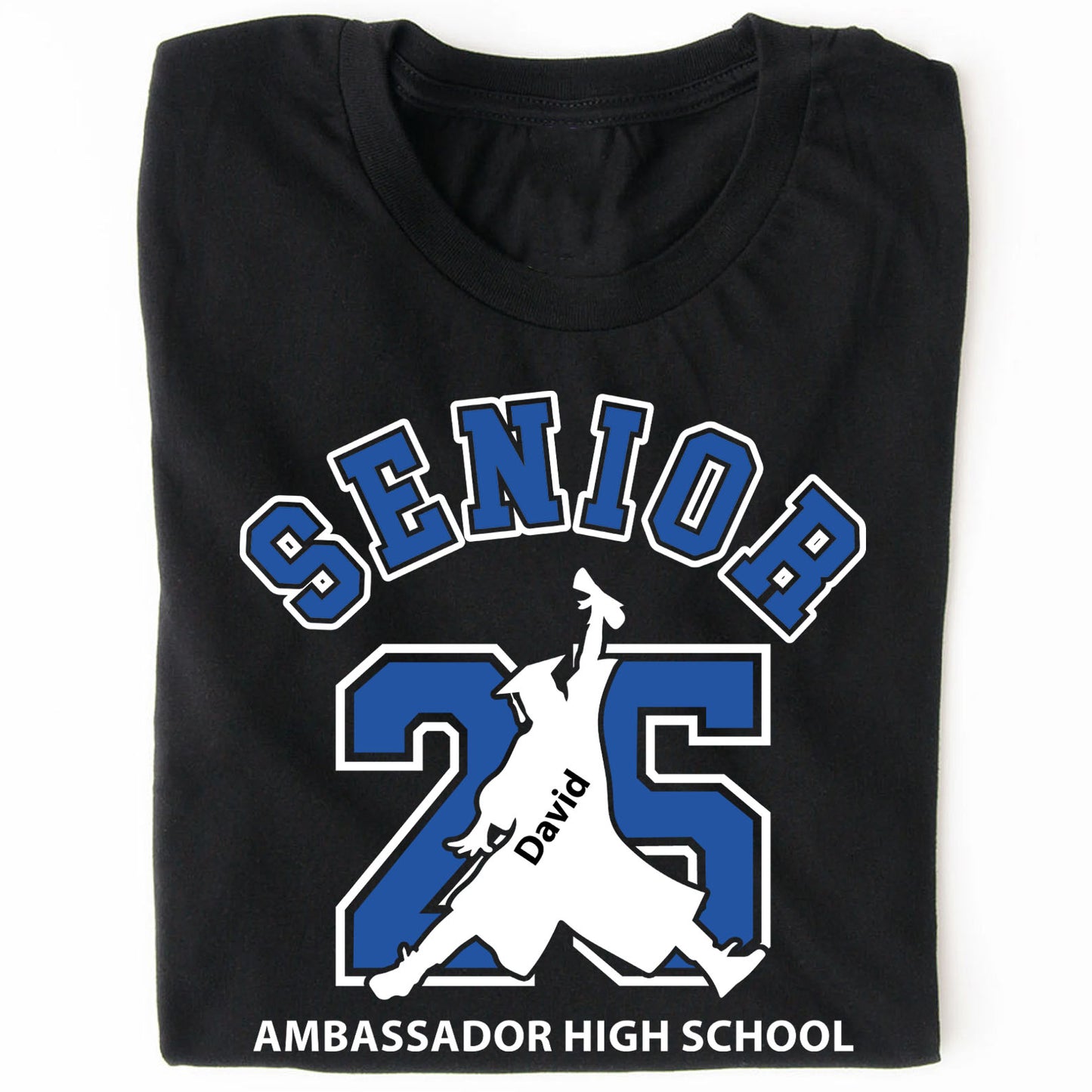 Custom Senior 25 Shirt, Personalized Custom Name Graduation Shirt, Graduation 2025 Gift Shirt Dark 682630