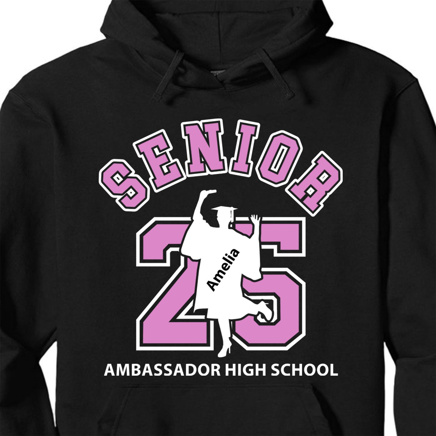 Custom Senior 25 Shirt, Personalized Custom Name Graduation Shirt, Graduation 2025 Gift Shirt Dark 682630