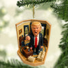 President Trump Command Pose in Oval Office 2D Acrylic Ornament, MAGA Ornament, Perfect for Car & Christmas Tree Decor 682660 - GOP