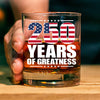 250 Years Of Greatness Glass| America 250 Anniversary | Happy 250th Birthday USA | Patriotic 4th Of July Whiskey Glass Beer Glass 682670