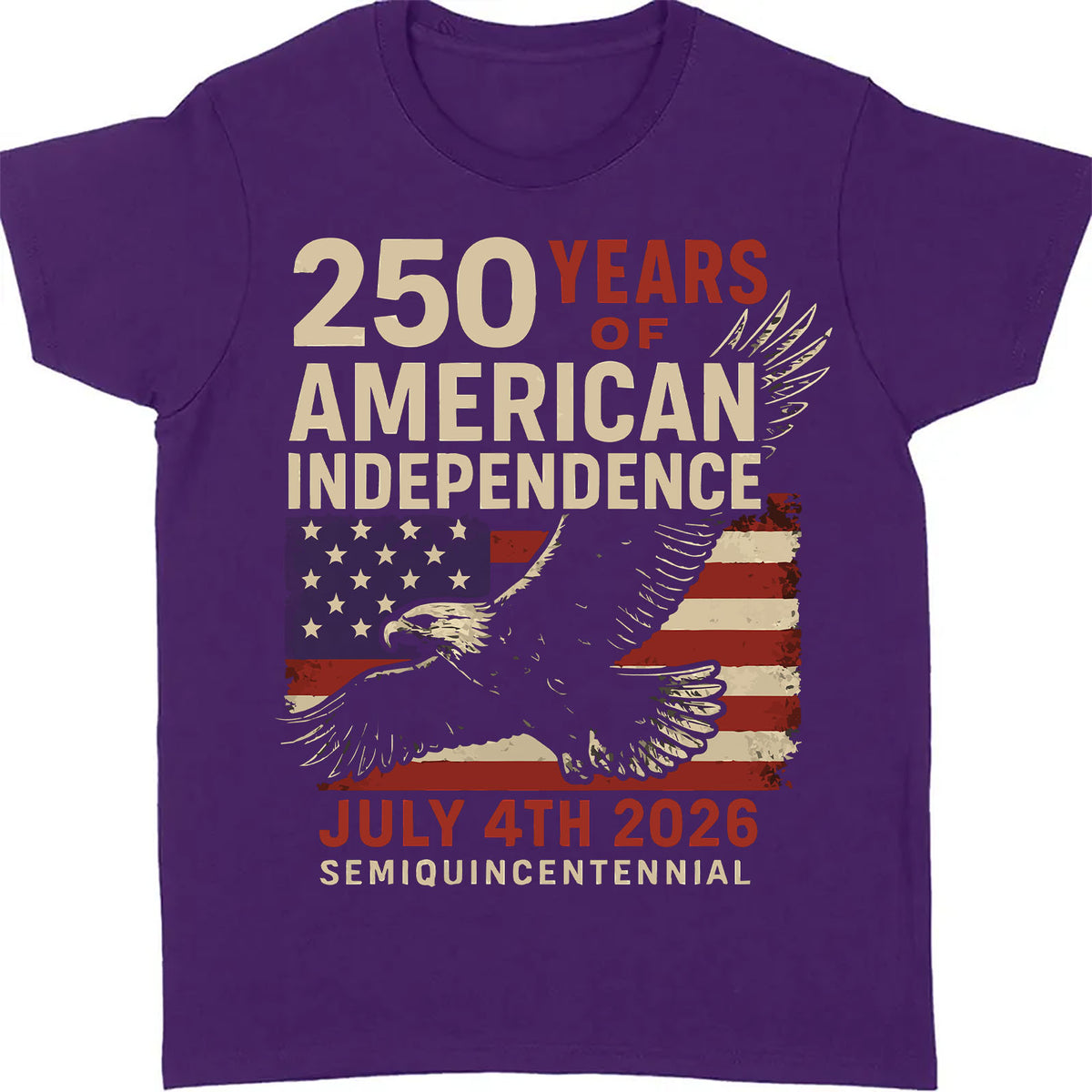 250 Years Of American Independence Shirt | Happy 250th Birthday USA Pullover Hoodie | Patriotic 4th Of July Tee 682799