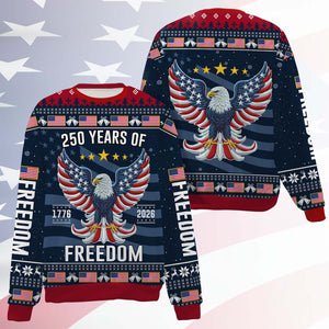 250 Years Anniversary USA Ugly Sweater, 250 Years Anniversary Christmas All-Over-Printed Sweatshirt 682812