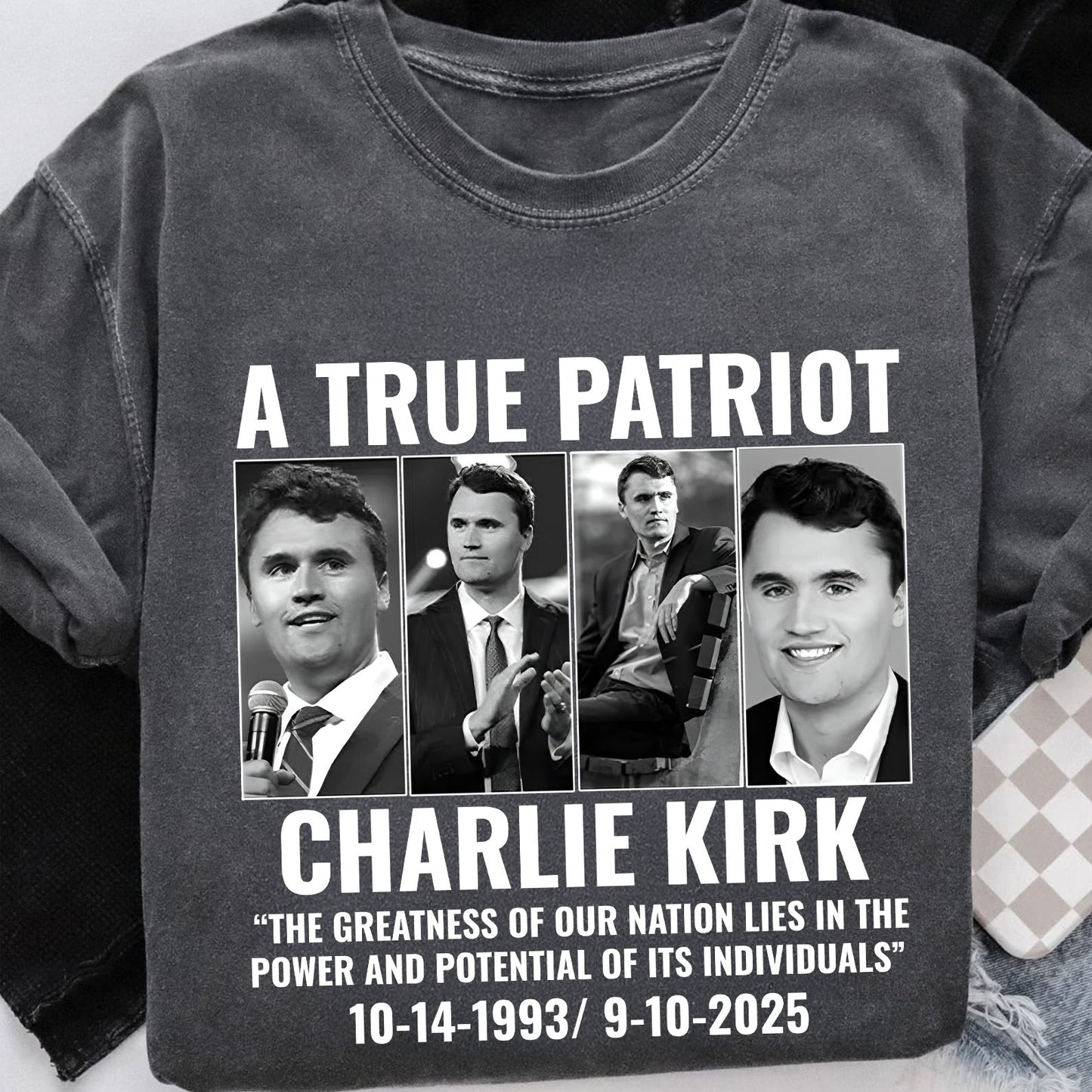 True Patriot Charlie Kirk Comfort Colors Shirt, Republican Shirt, Patriotic American Comfort Colors Shirt, RIP Charlie Kirk, Political Shirt 682823