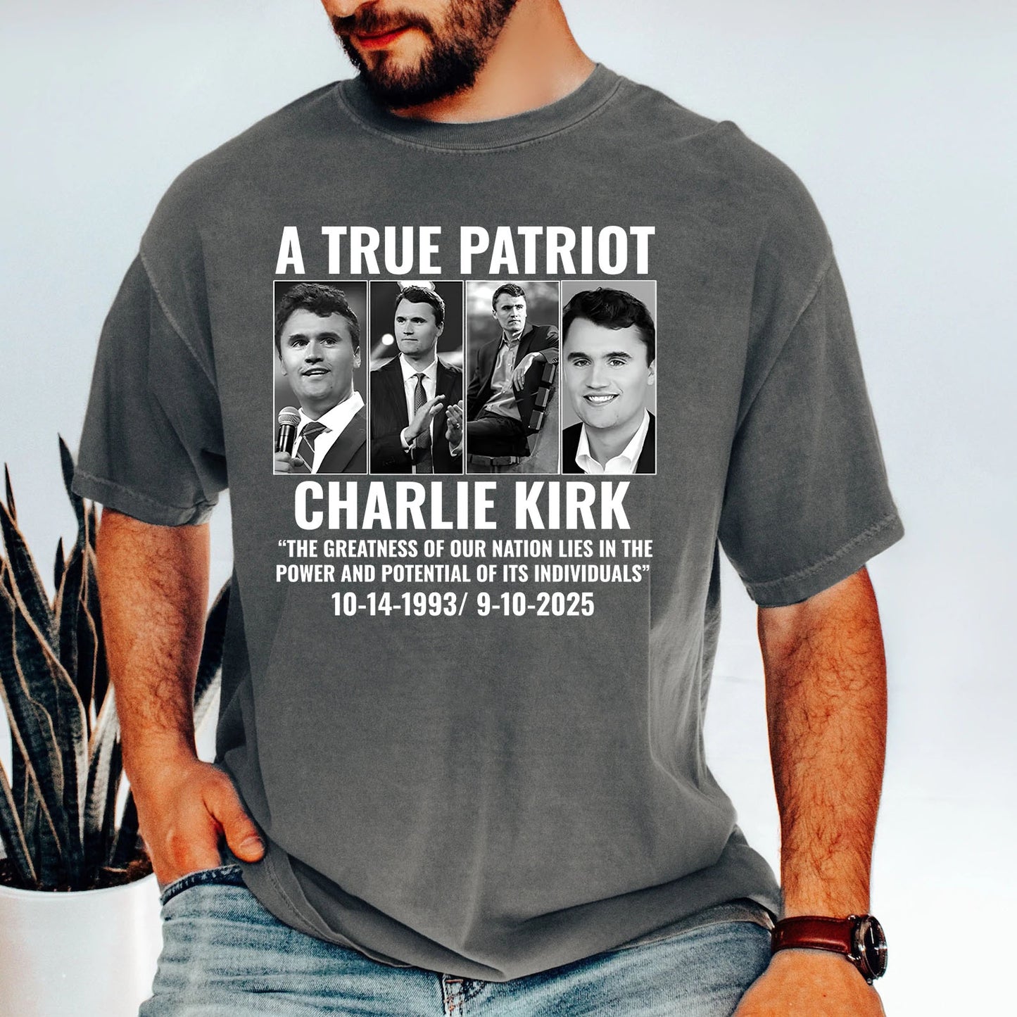 True Patriot Charlie Kirk Comfort Colors Shirt, Republican Shirt, Patriotic American Comfort Colors Shirt, RIP Charlie Kirk, Political Shirt 682823