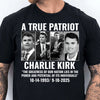 Justice For Charlie Kirk Shirt | A True Patriot Memorial Tee | Prayers Up for Charlie | Human Rights Activist Political Justice Shirt 682823