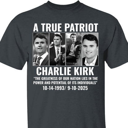 Justice For Charlie Kirk Shirt | A True Patriot Memorial Tee | Prayers Up for Charlie | Human Rights Activist Political Justice Shirt 682823
