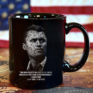 Charlie Kirk Memorial Mug | RIP Charlie Kirk Mug | A True Patriot Charlie Kirk Mug | America Freedom 682830