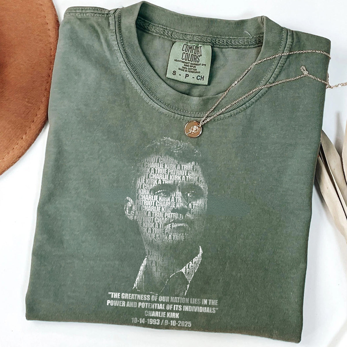 Charlie Kirk Memorial Comfort Colors Shirt | RIP Charlie Kirk Comfort Colors Shirt | A True Patriot Charlie Kirk Tee | America Freedom 682830