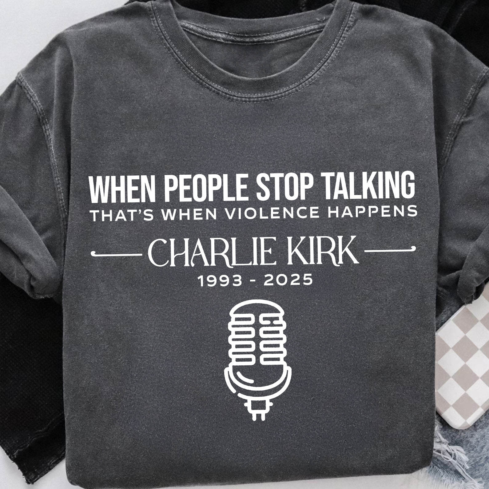 Charlie Kirk Memorial Comfort Colors Shirt | RIP Charlie Kirk Tee | Motivational Free Speech Comfort Colors Shirt | Justice For Charlie Kirk Shirt 682837