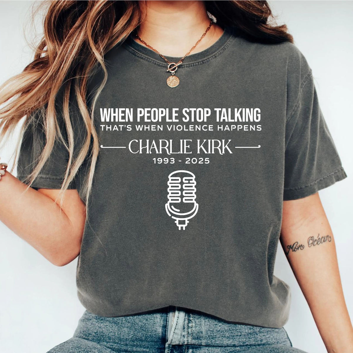 Charlie Kirk Memorial Comfort Colors Shirt | RIP Charlie Kirk Tee | Motivational Free Speech Comfort Colors Shirt | Justice For Charlie Kirk Shirt 682837