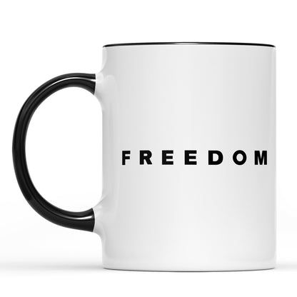Charlie Kirk FREEDOM Mug, Charlie Kirk mug, Justice For Charlie Mug, Freedom Ceramic Mug 682872