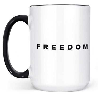 Charlie Kirk FREEDOM Mug, Charlie Kirk mug, Justice For Charlie Mug, Freedom Ceramic Mug 682872