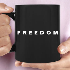 Charlie Kirk FREEDOM Mug, Charlie Kirk Black Mug, Justice For Charlie Mug, Freedom Ceramic Mug 682859
