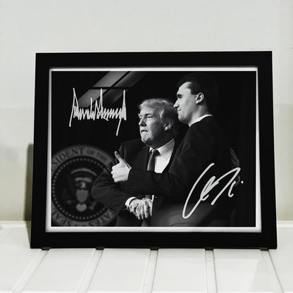 Charlie Kirk Autographed Signed Picture Frame | Donald Trump MAGA Free Speech Signature Frame | Political Picture Frame 682869