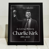 Charlie Kirk Memorial Picture Frame | Charlie Kirk Free Speech Hero Frame | Human Rights Frame | Political Picture Frame 682878