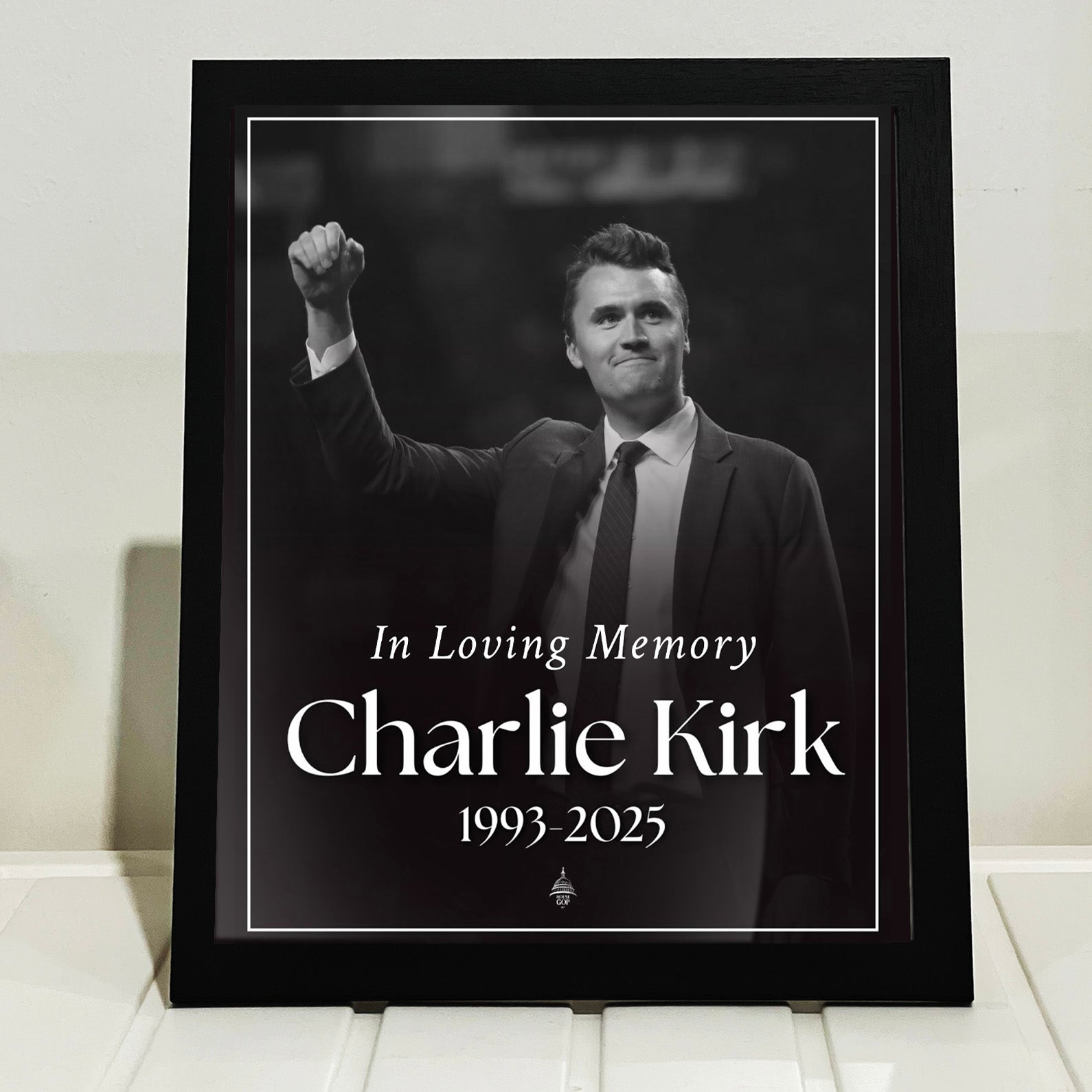Charlie Kirk Memorial Picture Frame | Charlie Kirk Free Speech Hero Frame | Human Rights Frame | Political Picture Frame 682878