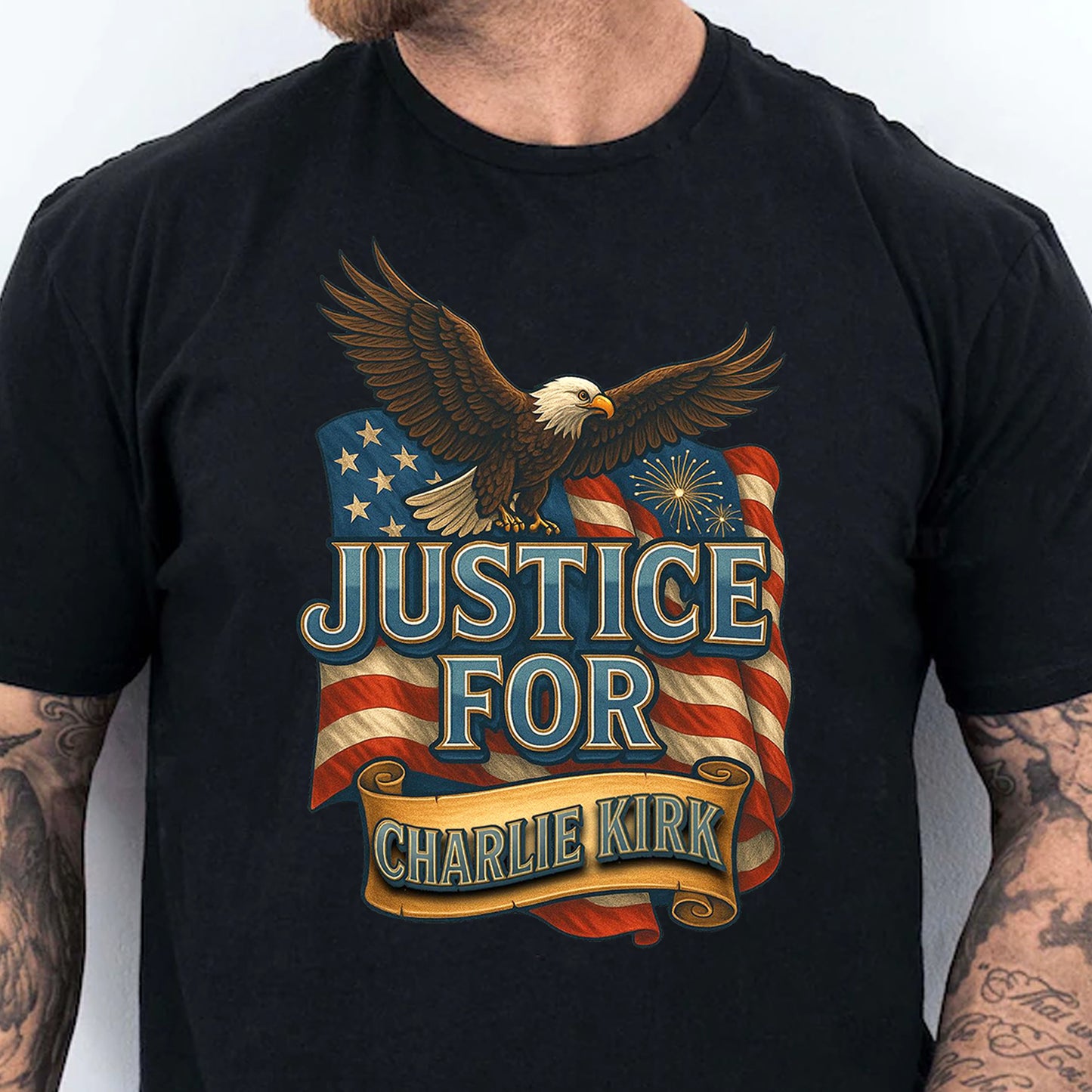 Justice For Charlie Kirk Shirt, Charlie Kirk T Shirt, Charlie Kirk Dark Shirt, Charlie Kirk Eagle Shirt, Charlie Kirk Quote Shirt 682913