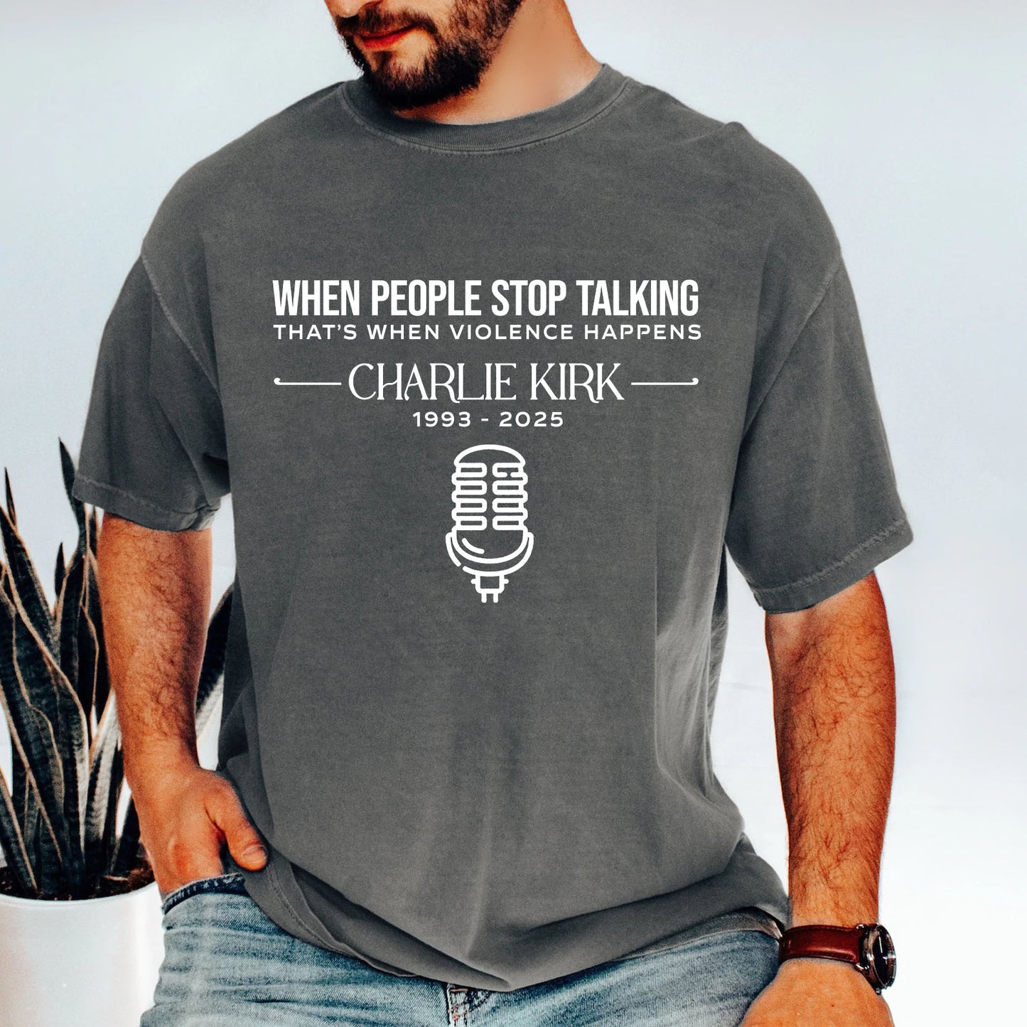 Charlie Kirk Memorial Comfort Colors Shirt | RIP Charlie Kirk Tee | Motivational Free Speech Comfort Colors Shirt | Justice For Charlie Kirk Shirt 682837