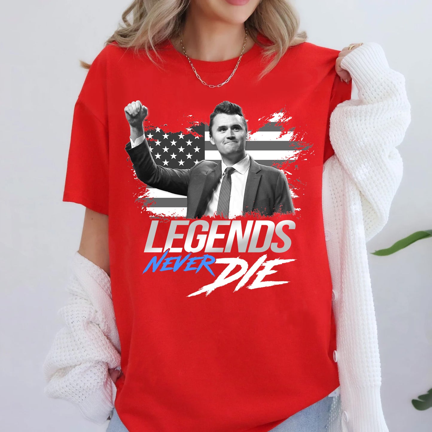 Legends Never Die Charlie Kirk Shirt | Charlie Kirk Red Shirt | We Wear Red Charlie Kirk Birthday October 14 | Red Freedom Shirt 683080