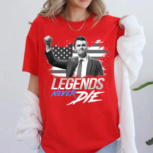 Legends Never Die Charlie Kirk Shirt | Charlie Kirk Red Shirt | We Wear Red Charlie Kirk Birthday October 14 | Red Freedom Shirt 683080