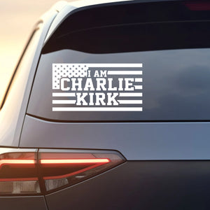 I Am Charlie Kirk Decal | Justice For Charlie Kirk Car Decal | Prayers Up for Charlie Sticker 683106