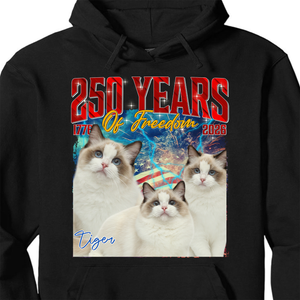 Live Preview Custom Your Own Bootleg Tees | 250 Years Of Freedom Bootleg Shirt | Custom Christmas Family Photo Shirt, Dad Mom Couple 683119