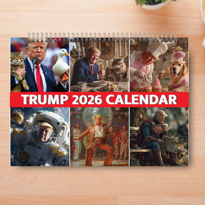 Funny Trump 2026 Wall Calendar | MAGA Calendar | Christmas Eve 2026 Gifts | Gift For Trump Supporters 683128 - GOP