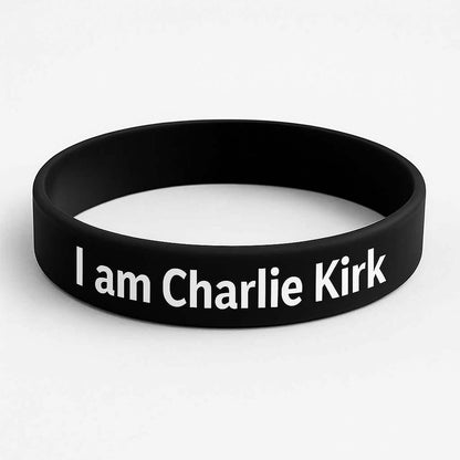 I Am Charlie Kirk Printed Silicone Bracelet | Justice Charlie Kirk Memorial Silicone Wristbands 683132