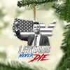 Charlie Kirk Legends Never Die Acrylic Ornament, Charlie Kirk Memorial Ornament, Pray For Charlie Kirk, Justice for Charlie Kirk 683145