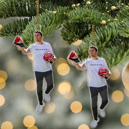 Freedom Charlie Kirk Acrylic Ornament | MAGA Ornament | Justice For Charlie Kirk Ornament 683155