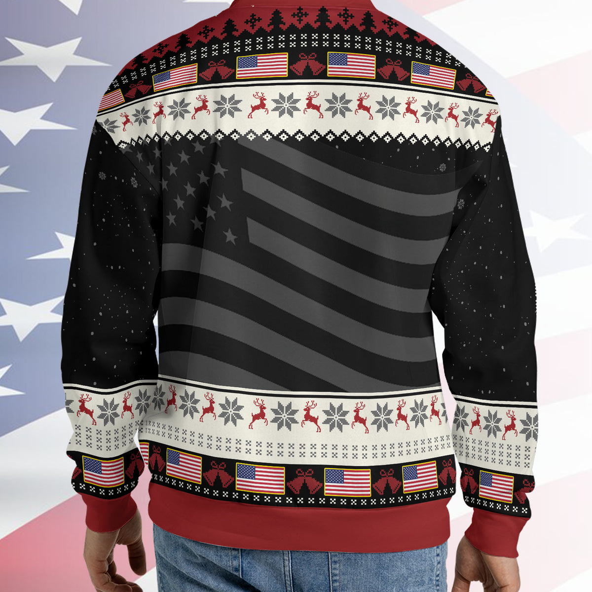 Personalized Freedom Charlie Kirk Ugly Sweater, A True Patriot Charlie Kirk Christmas All-Over-Printed Sweatshirt 683196