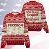 God Family Country Charlie Kirk Ugly Sweater, Charlie Kirk Christmas All-Over-Printed Sweatshirt 683210