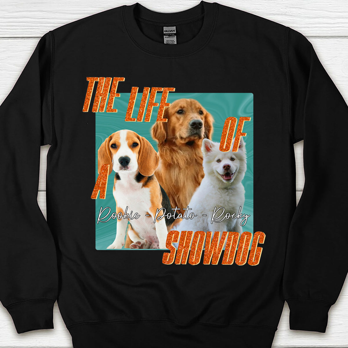 The Life of A ShowDog Shirt | Customize Photo and Name Tee | Personalized Dark Shirt | Pet Lovers Shirt 683221