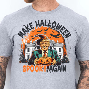 Make Halloween Spooky Again Shirt | Trump Halloween Sweatshirt | Trendy Retro Halloween Shirt 683305