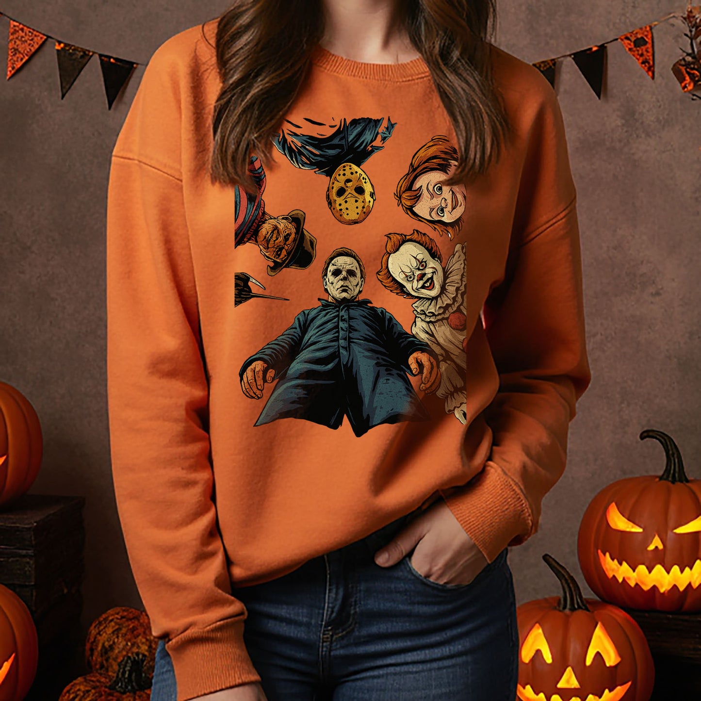 Halloween Characters Shirt | Horror Movie Halloween Shirt | Retro Halloween T-Shirt 683306