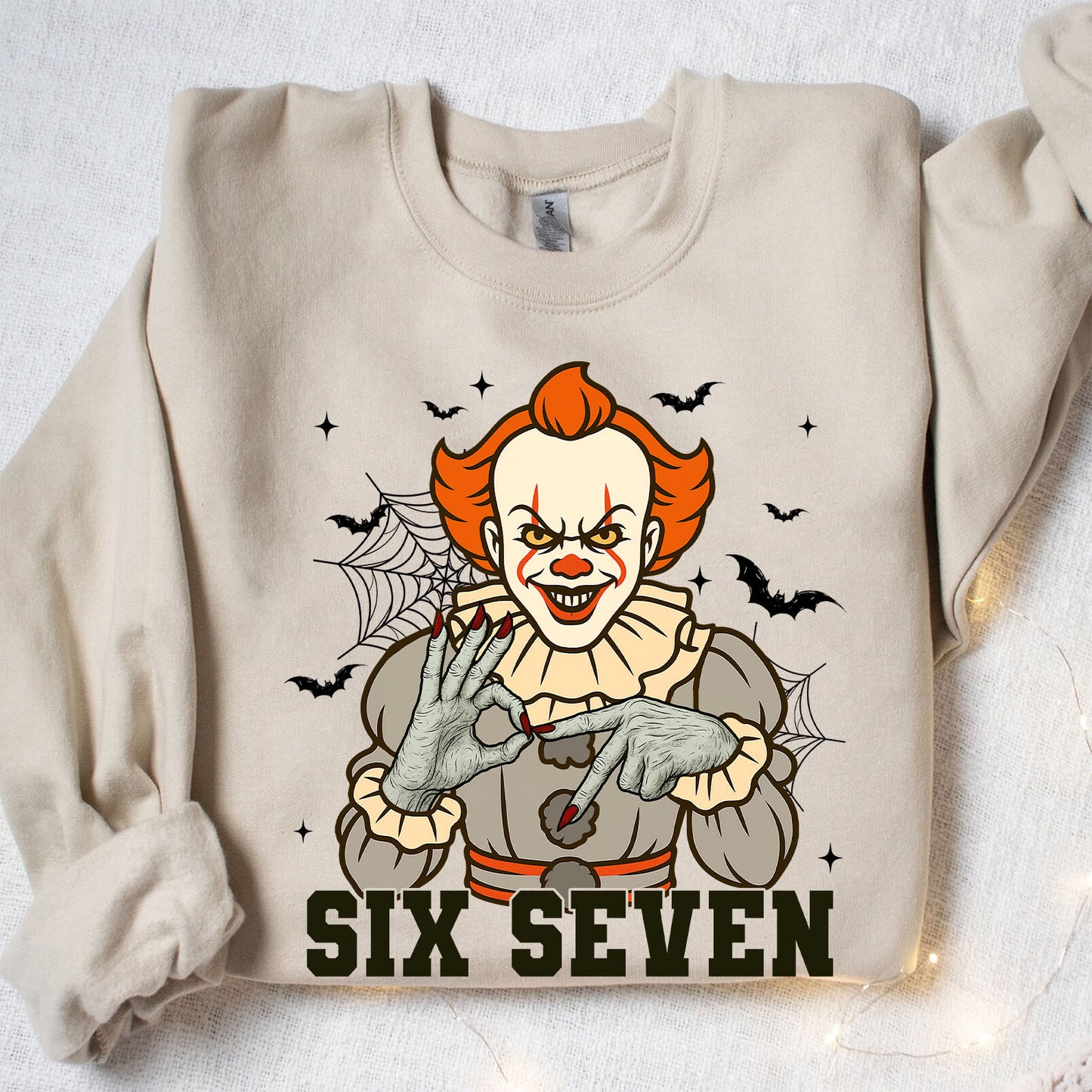 Funny 67 Halloween Shirt | Six Seven Meme Sweatshirt | Spooky Halloween Season Shirt 683312-4