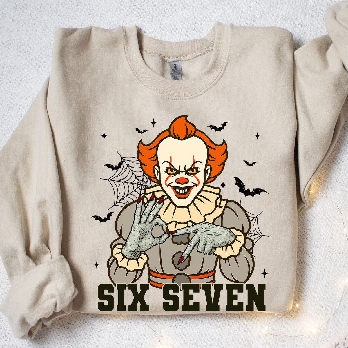 Funny 67 Halloween Shirt | Six Seven Meme Sweatshirt | Spooky Halloween Season Shirt 683312-4