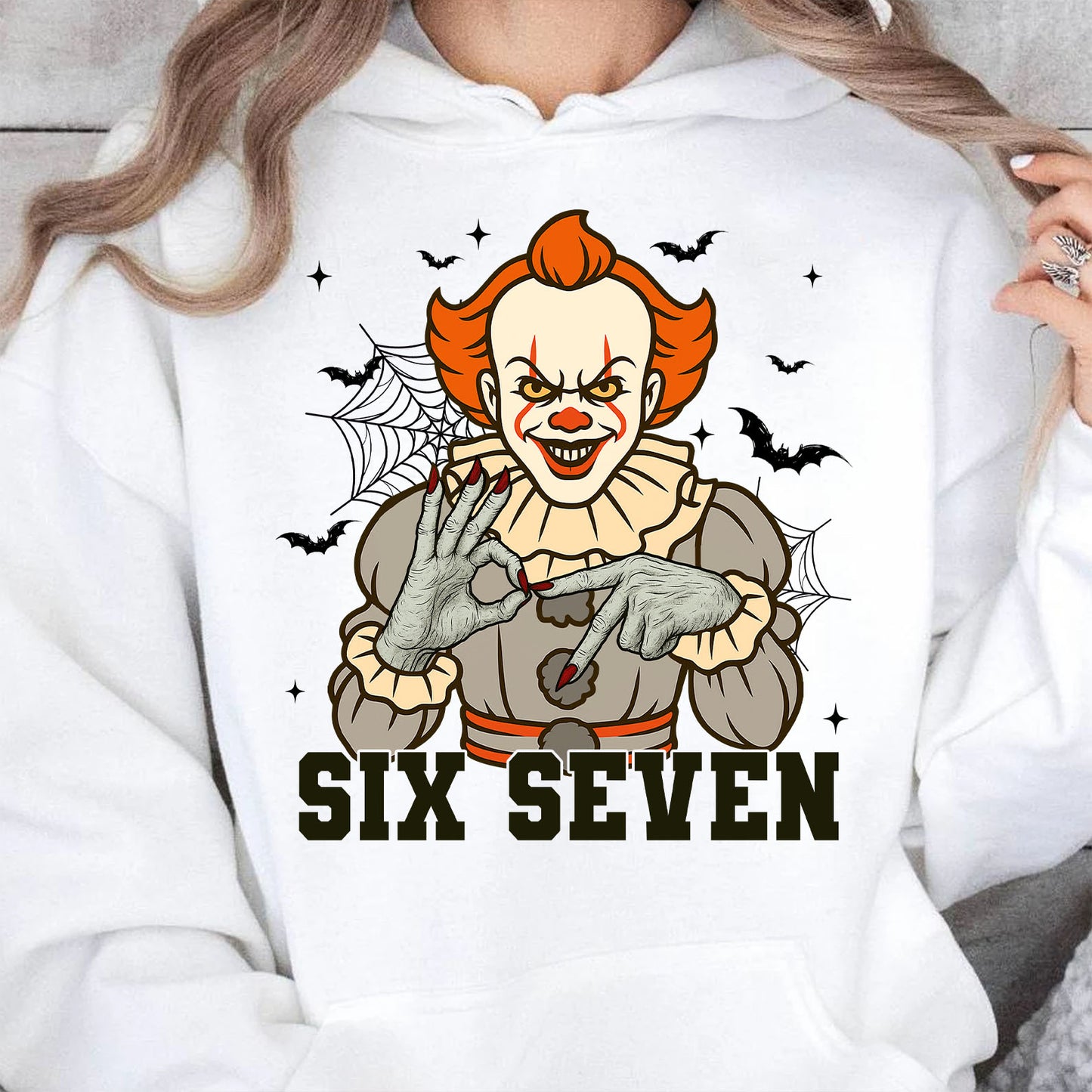 Funny 67 Halloween Shirt | Six Seven Meme Sweatshirt | Spooky Halloween Season Shirt 683312-4