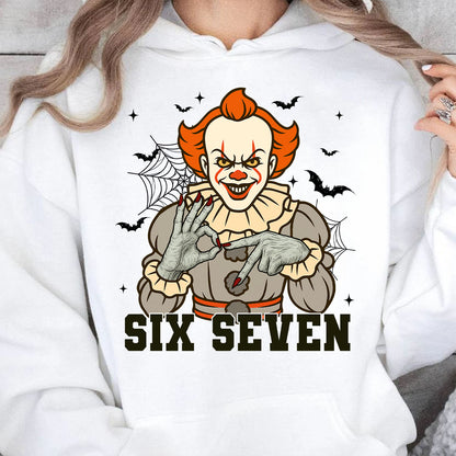 Funny 67 Halloween Shirt | Six Seven Meme Sweatshirt | Spooky Halloween Season Shirt 683312-4