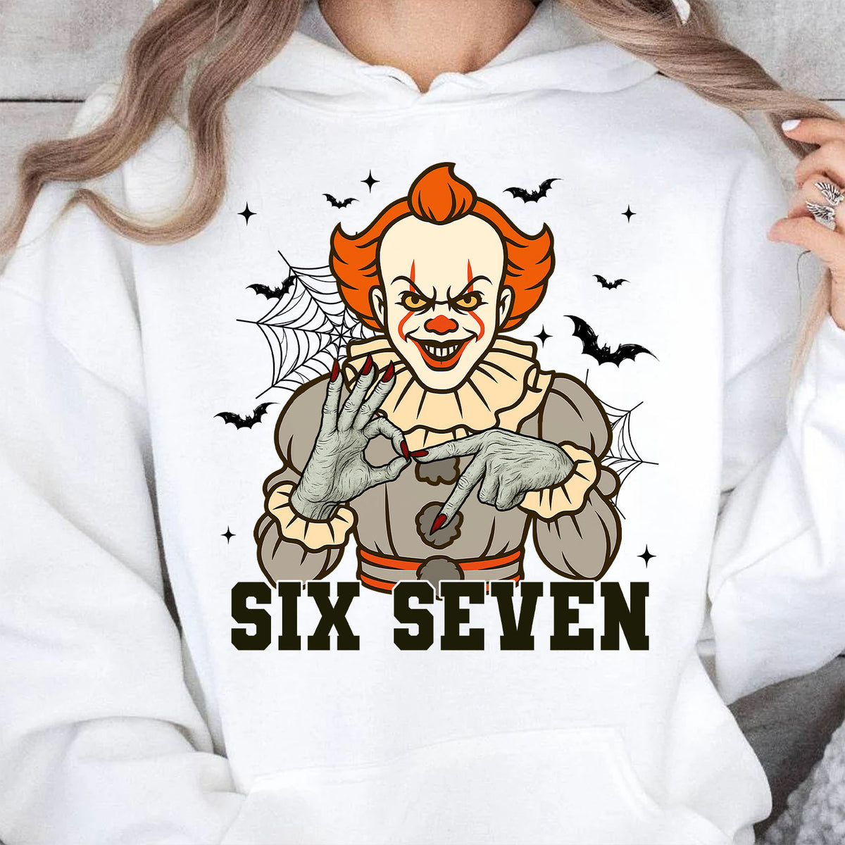 Funny 67 Halloween Shirt | Six Seven Meme Sweatshirt | Spooky Halloween Season Shirt 683312-4